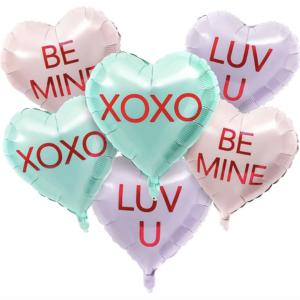 Balloon Foil Valentine Conversation Heart XOXO - Image 2
